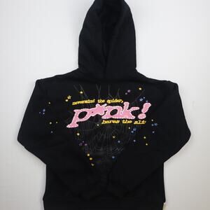 Sp5der OG P*NK Hoodie Black Size Small Men’s Streetwear